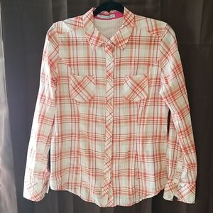 Maurices Size Large, Plaid LS Button Up